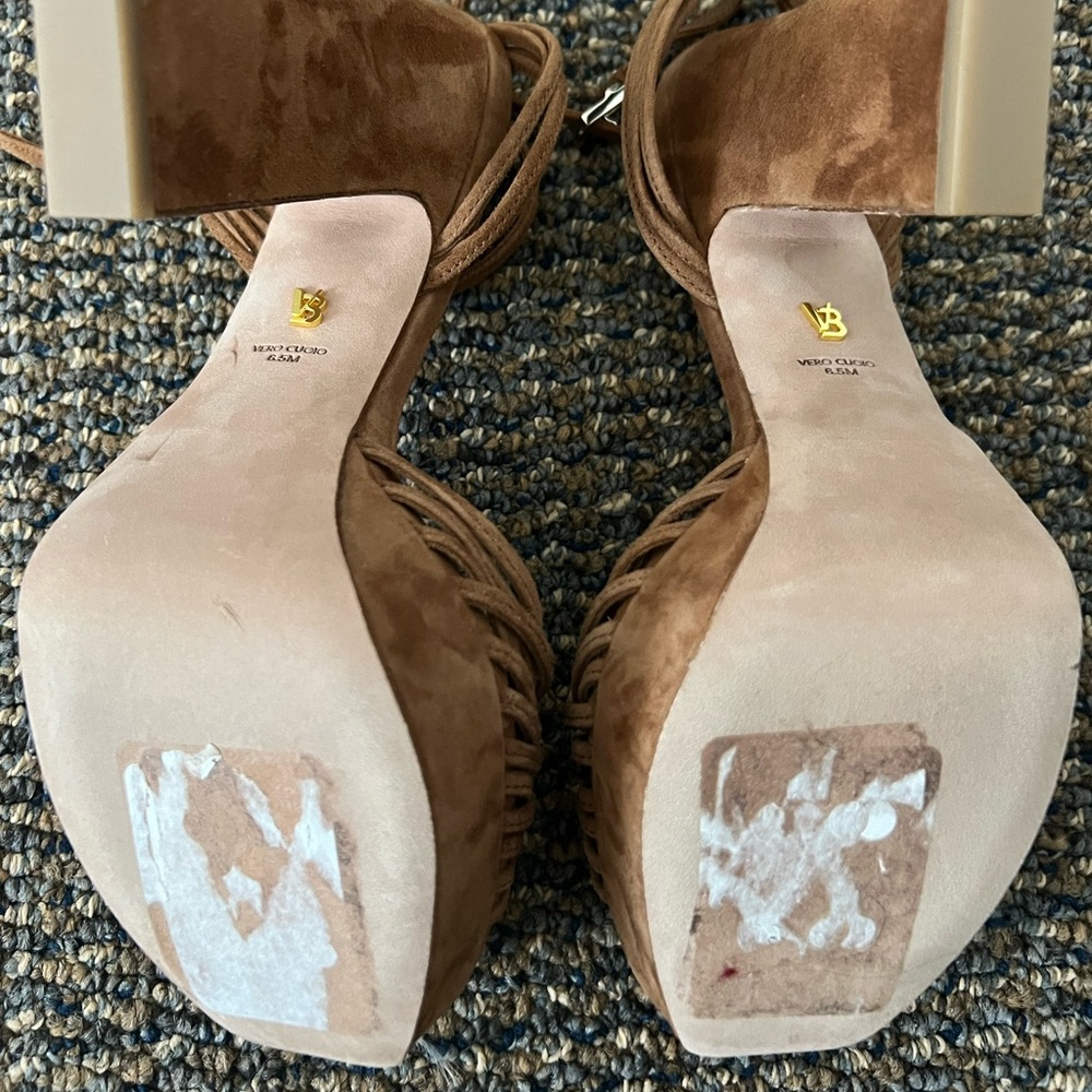 NWOT Veronica Beard Fletcher Ankle Strap Platform Sandal size 6.5 - Picture 5 of 8